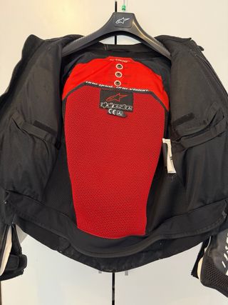 Chaqueta Alpinestars Atem Piel Negra/Blanca