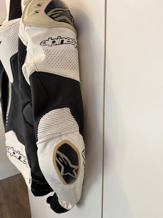 Chaqueta Alpinestars Atem Piel Negra/Blanca