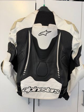 Chaqueta Alpinestars Atem Piel Negra/Blanca