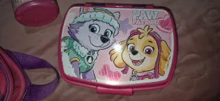 Lote Patrulla Canina: Bolso, Fiambrera y Botella