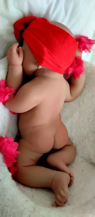 Bebé Reborn Silicona Completa 44cm ARTESANAL