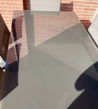 Set mesa y 6 Sillas Jardín de aluminio y cristal