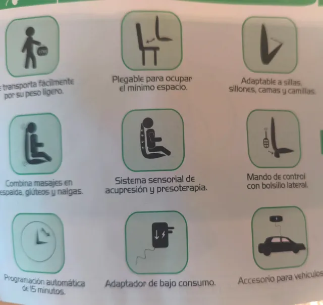 Respaldo Masajeador Shiatsu Bio-Clynics Portátil