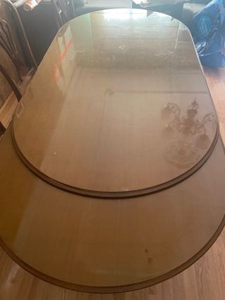 Mesa de madera marrón 2 metros