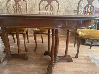 Mesa de madera marrón 2 metros