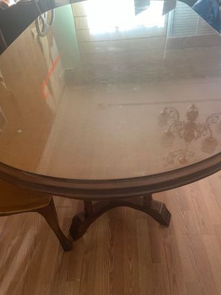 Mesa de madera marrón 2 metros