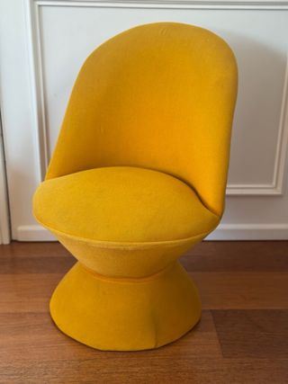 Butaca vintage retro mostaza años 70