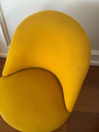 Butaca vintage retro mostaza años 70