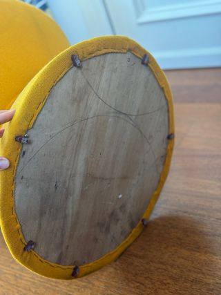 Butaca vintage retro mostaza años 70