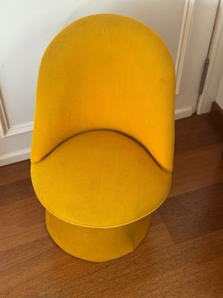 Butaca vintage retro mostaza años 70