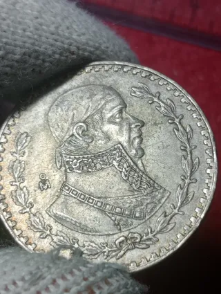 Moneta Messico 1 Peso Argento 1959