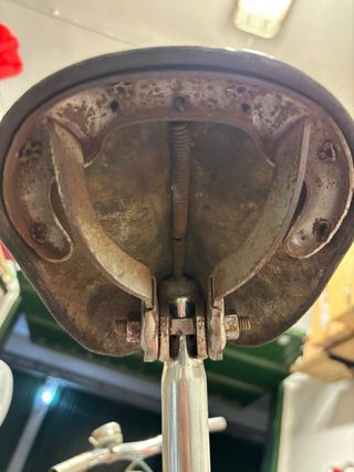 Sella bici uomo vintage in cuoio