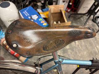 Sella bici uomo vintage in cuoio