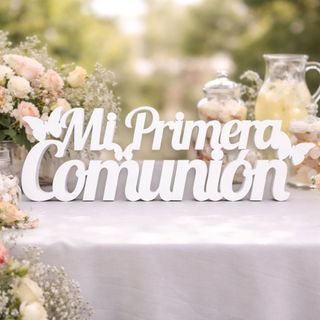 Letrero Mi Primera Comunión Poliestireno