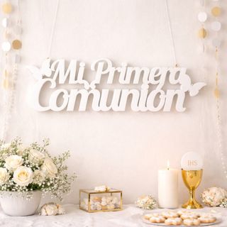 Letrero Mi Primera Comunión Poliestireno