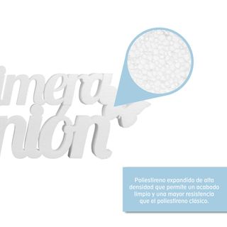 Letrero Mi Primera Comunión Poliestireno