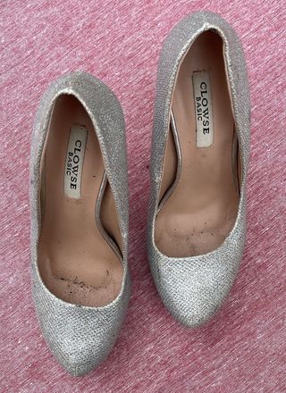 Tacones Clowse Fiesta Plateados