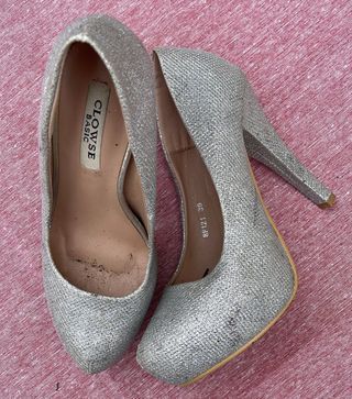 Tacones Clowse Fiesta Plateados