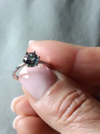 Anillo Viceroy Solitario plata Multicolor