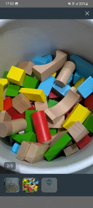 Bloques de construcción de madera El Corte Inglés