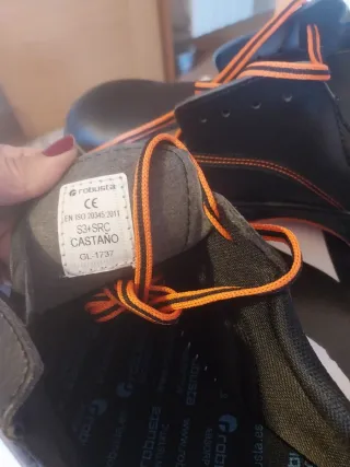 Zapato de seguridad Robusta negro/naranja talla 49