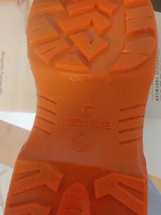 Zapato de seguridad Robusta negro/naranja talla 49
