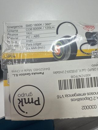 Luz de emergencia V16 homologada PMK