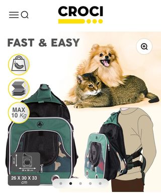 Zaino Trasportino Croci Fast&Easy