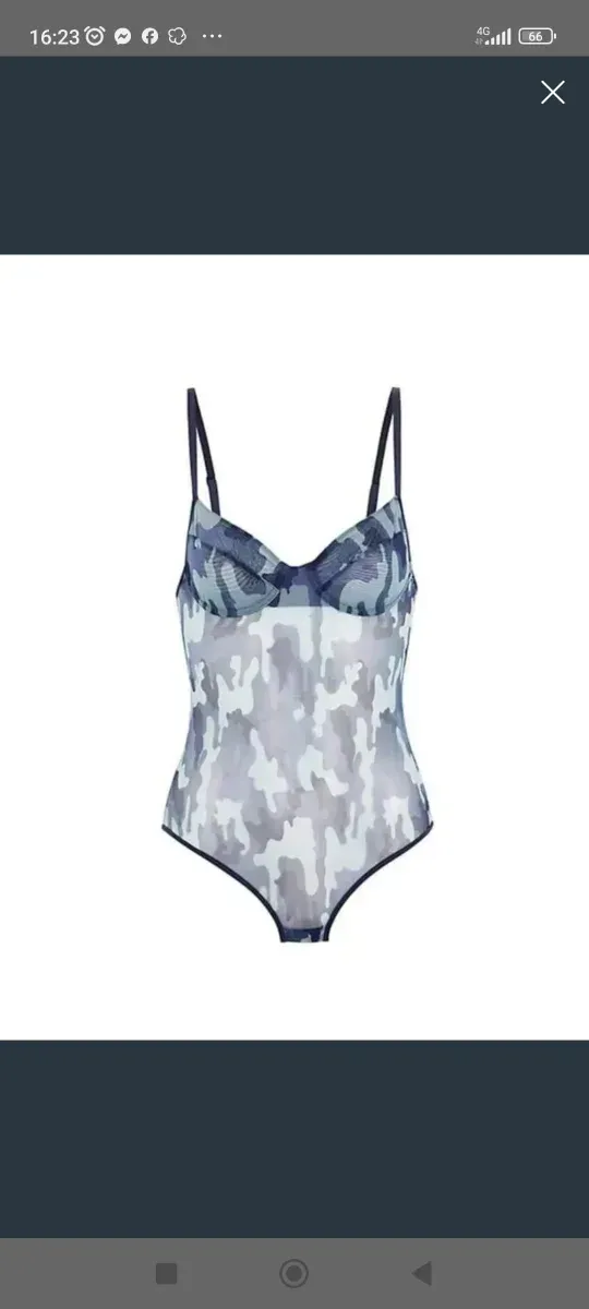 Bodys UNDIZ camuflaje azul y gris S,M,L