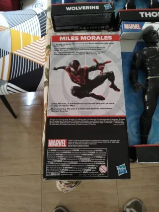 Figuras Marvel Miles Morales, Black Panther, Thor,