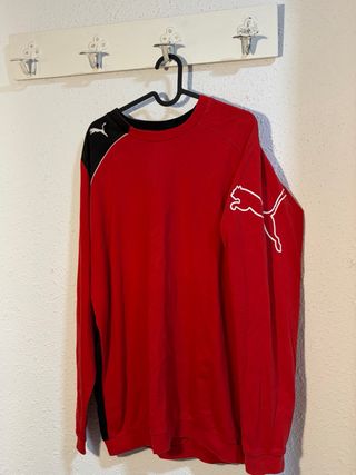 Sudadera Puma Vintage Roja y Negra