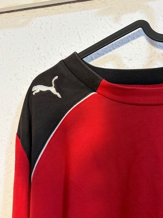 Sudadera Puma Vintage Roja y Negra
