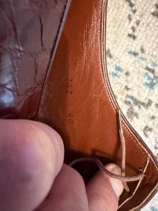 Scarpe Prada vintage in pelle marrone