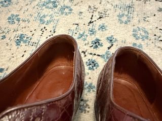 Scarpe Prada vintage in pelle marrone