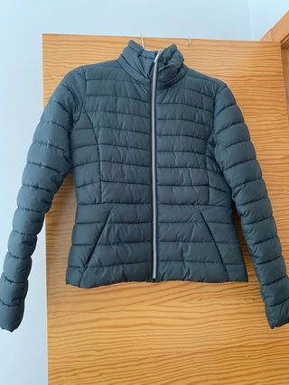 Plumífero verde acolchado