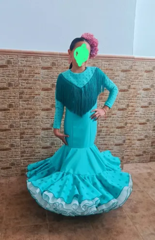 Vestido Gitana Niña Hecho a Mano