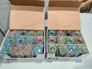 Botes Vidrio Herméticos Colores 24uds 250ml