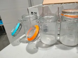 Botes Vidrio Herméticos Colores 24uds 250ml