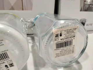 Botes Vidrio Herméticos Colores 24uds 250ml