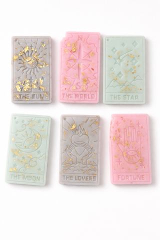 Tarot Cartas Decorativas con Pan de Oro