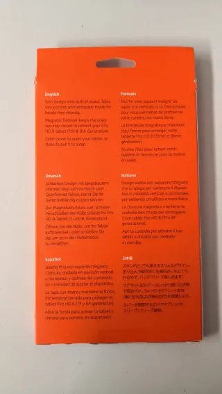 Funda ORIGINAL Amazon Fire HD 8. Negra.