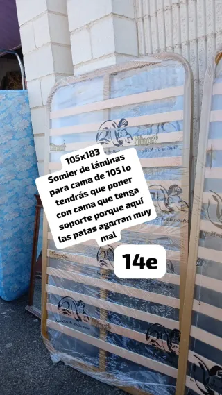Somier de láminas 105x183
