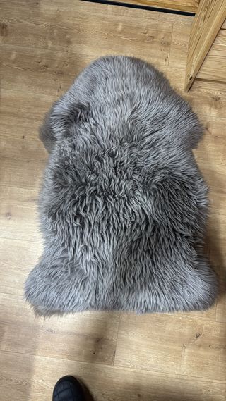 Alfombra Piel Cordero Crema/Crudo/Marron/Topo