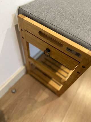 Mueble Recibidor con Perchero Bambú
