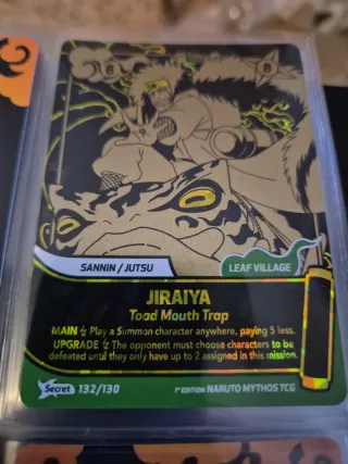 Carta Jiraiya Toad Mouth Trap Naruto Mythos TCG