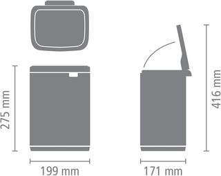 Papelera Brabantia Bo 4L Blanca