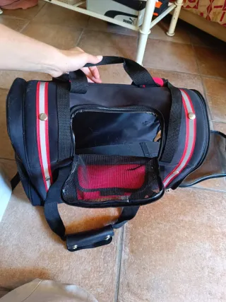 Transportín Flamingo Negro y Rojo