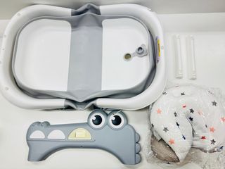 Bañera plegable bebé con accesorios