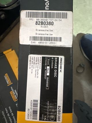 Discos de freno traseros Peugeot/Citroen nuevos