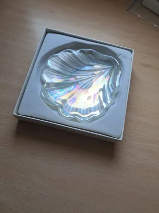 Concha Bautizo Nacarada Cristal Nueva Caja